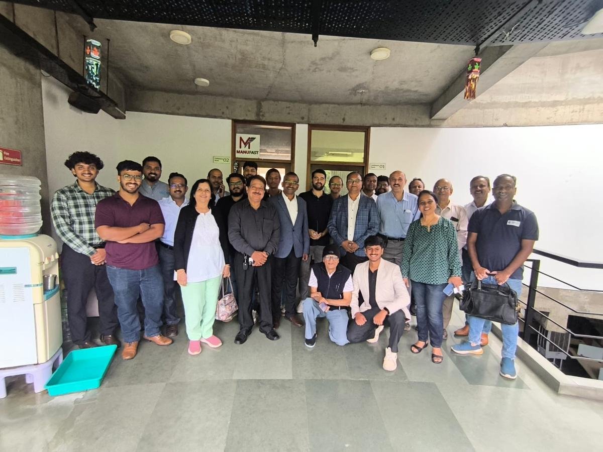 Group photo of Pune manufacturing community members